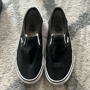 Black slip on vans
